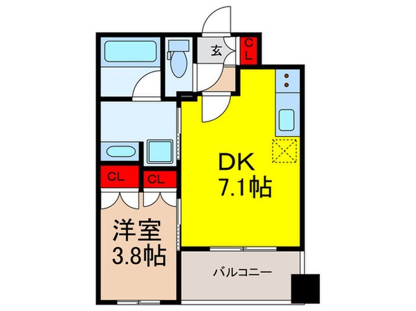 ﾋﾞｴﾗｺｰﾄ日本橋久松町の物件間取画像